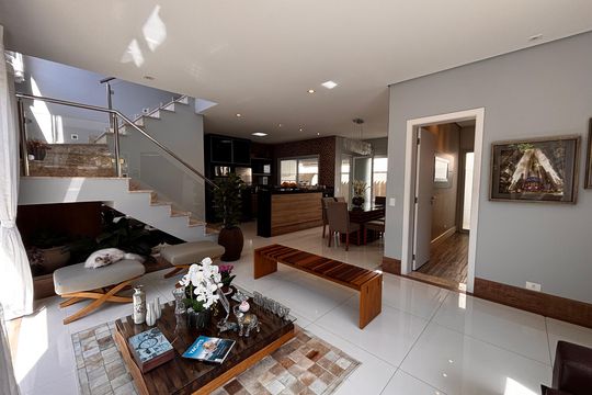 Sala de casa de condomínio à venda com 3 quartos, 228m² em Morada das Flores (aldeia da Serra), Barueri