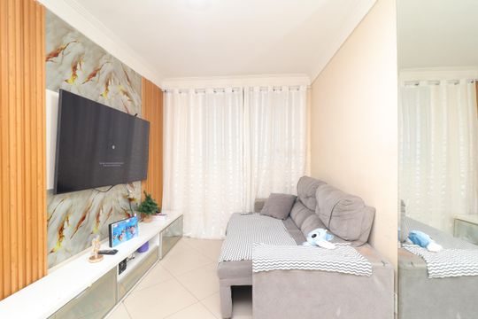Sala de apartamento à venda com 1 quarto, 38m² em Vila Cruzeiro, São Paulo