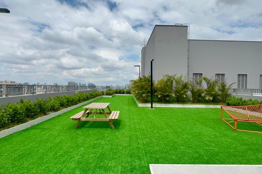 Área comum de kitnet/studio para alugar com 1 quarto, 25m² em Pinheiros, São Paulo