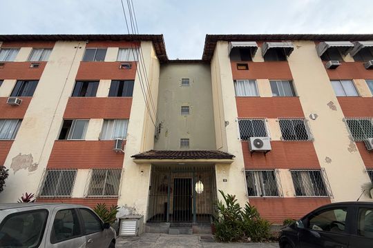 Fachada do bloco de apartamento à venda com 2 quartos, 48m² em Freguesia (jacarepaguá), Rio de Janeiro