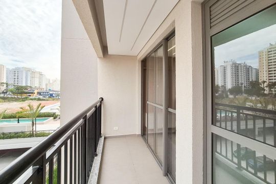 Varanda da Sala de apartamento para alugar com 2 quartos, 62m² em Planalto, São Bernardo do Campo