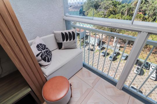 Varanda da Sala de apartamento à venda com 2 quartos, 47m² em Colônia (zona Leste), São Paulo