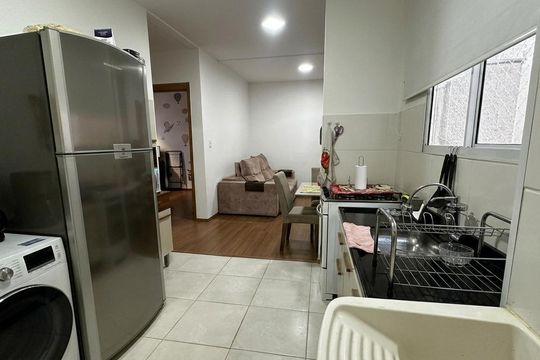 Cozinha/ Área de Serviço de apartamento para alugar com 2 quartos, 49m² em Parque Residencial Candido Portinari, Ribeirão Preto
