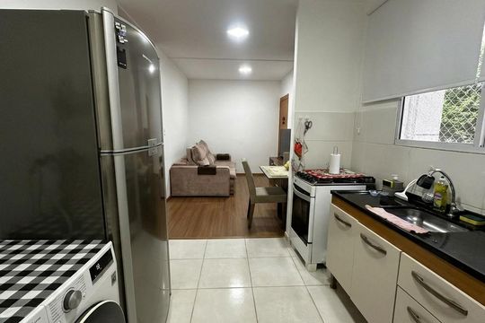 Cozinha/ Área de Serviço de apartamento para alugar com 2 quartos, 49m² em Parque Residencial Candido Portinari, Ribeirão Preto