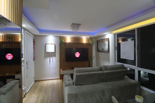 Sala de apartamento à venda com 3 quartos, 52m² em Mato Grande, Canoas