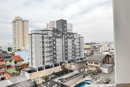 Sala - Sala de Jantar Varanda de apartamento à venda com 2 quartos, 60m² em Vila Pires, Santo André