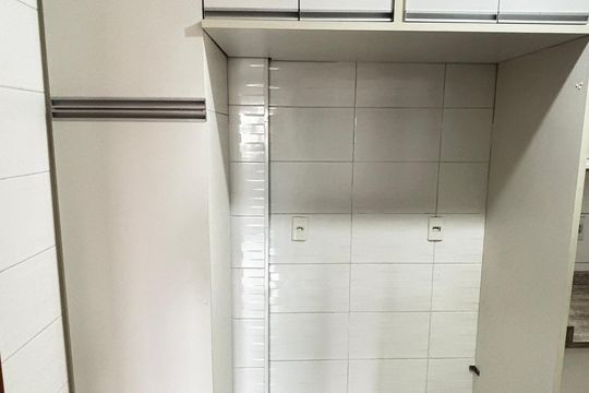Cozinha de apartamento à venda com 2 quartos, 60m² em Vila Pires, Santo André