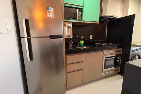 Cozinha de apartamento para alugar com 2 quartos, 74m² em Jardim Atlantico, Goiânia