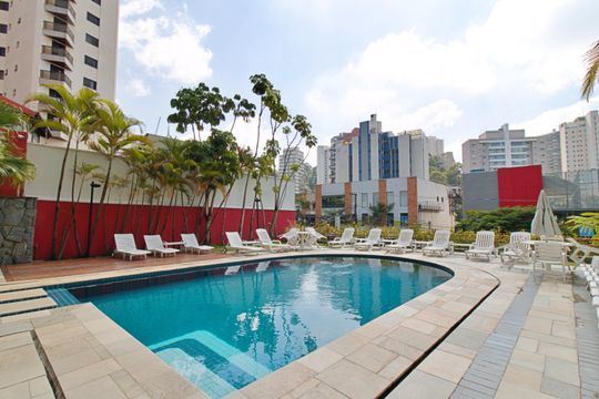 Área comum - Piscina de apartamento para alugar com 2 quartos, 60m² em Morumbi, São Paulo