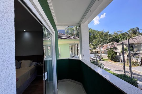 Suíte 1 - Varanda de casa de condomínio para alugar com 4 quartos, 800m² em Vargem Pequena, Rio de Janeiro