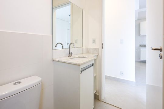 Banheiro de apartamento para alugar com 2 quartos, 50m² em Jardins do Império, Indaiatuba