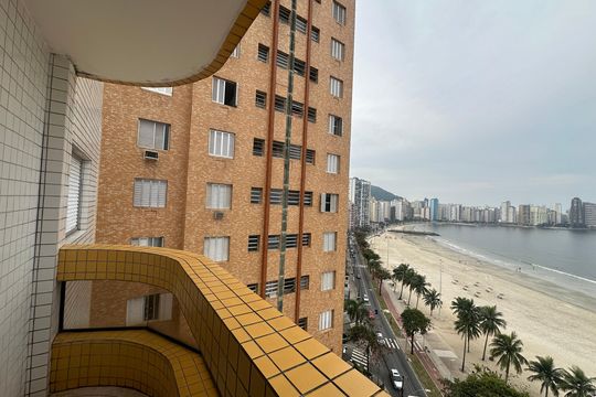 Vista da Sacada de apartamento para alugar com 1 quarto, 86m² em Centro, São Vicente
