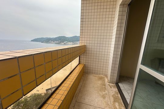 Sacada de apartamento para alugar com 1 quarto, 86m² em Centro, São Vicente