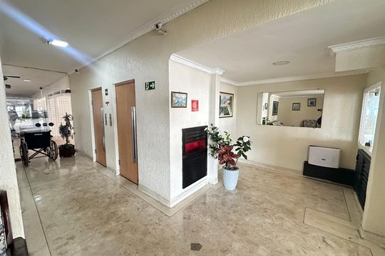 Hall social de apartamento para alugar com 1 quarto, 86m² em Centro, São Vicente