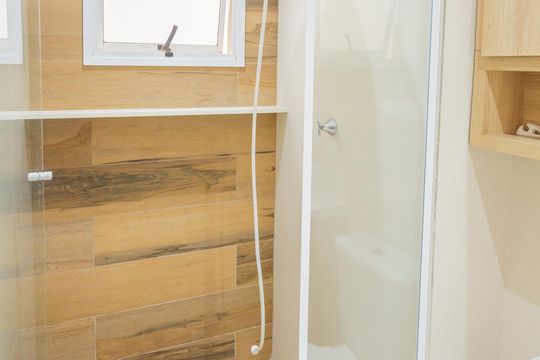 Banheiro da Suíte de apartamento para alugar com 1 quarto, 31m² em Jardim Prudência, São Paulo