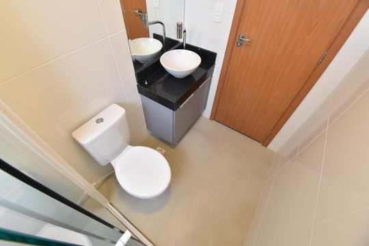 Banheiro de apartamento para alugar com 2 quartos, 48m² em Bairro Alto, Curitiba