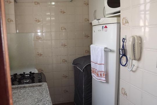 Cozinha de apartamento à venda com 1 quarto, 41m² em Centro, Curitiba