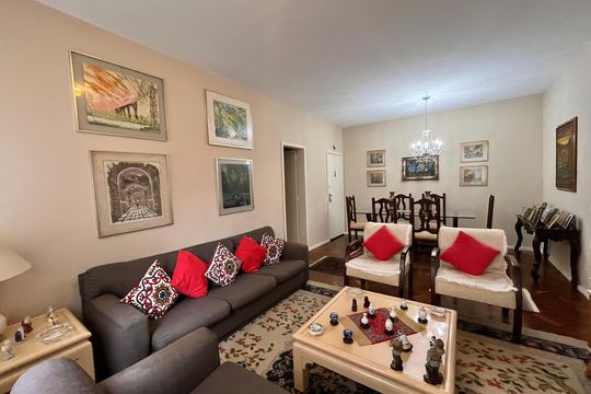 Sala  de apartamento à venda com 3 quartos, 86m² em Copacabana, Rio de Janeiro
