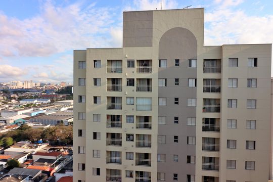 Sala Vista  de apartamento para alugar com 2 quartos, 48m² em Paulicéia, São Bernardo do Campo