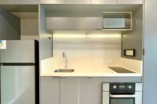Cozinha de kitnet/studio para alugar com 1 quarto, 30m² em Pinheiros, São Paulo