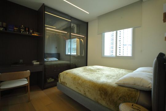 Quarto  de kitnet/studio à venda com 1 quarto, 47m² em Jardim do Mar, São Bernardo do Campo