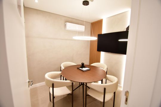 Área comum - Sala de Reunião de apartamento para alugar com 2 quartos, 64m² em Nova Campinas, Campinas