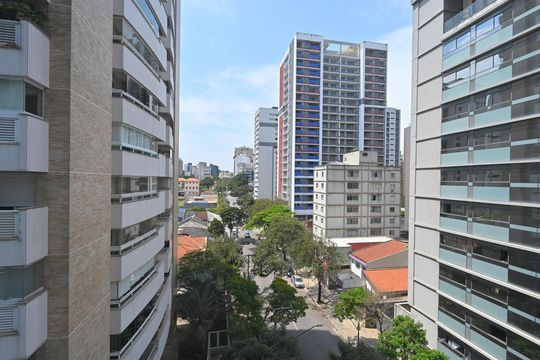 Vista do Quarto de apartamento para alugar com 1 quarto, 28m² em Vila Clementino, São Paulo