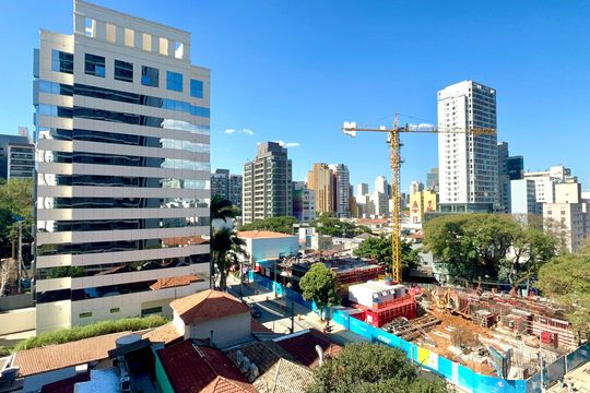 Vista da Varanda de kitnet/studio para alugar com 1 quarto, 26m² em Pinheiros, São Paulo