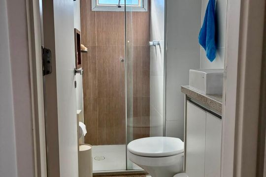 Banheiro de apartamento à venda com 2 quartos, 59m² em Vila Vera, São Paulo