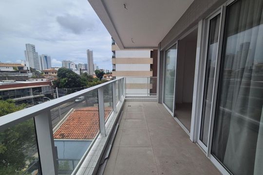 Varanda de kitnet/studio para alugar com 1 quarto, 39m² em Caminho das Árvores, Salvador
