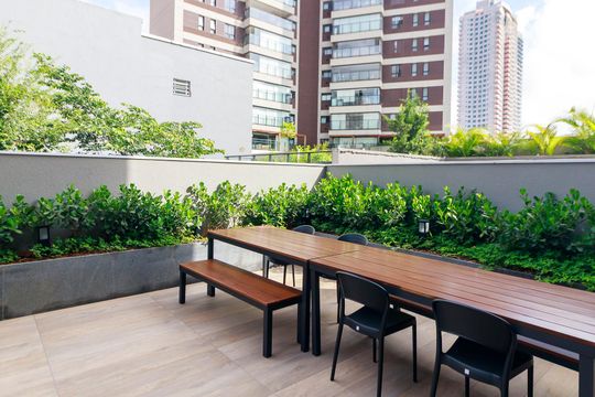 Área Comum de kitnet/studio para alugar com 0 quarto, 26m² em Jardim das Acacias, São Paulo