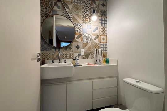 Lavabo de apartamento para alugar com 3 quartos, 165m² em Jardim Paulista, São Paulo