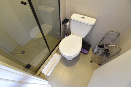 Banheiro do Studio de kitnet/studio à venda com 1 quarto, 13m² em Alto da Glória, Curitiba