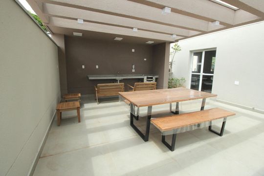 Área comum - Churrasqueira de apartamento para alugar com 2 quartos, 46m² em Vila Curuçá, Santo André