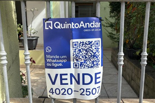 Placa Instalada de casa à venda com 3 quartos, 120m² em Chácara Tatuapé, São Paulo