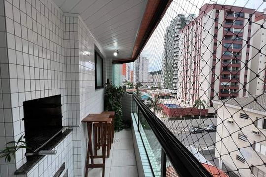 Varanda de apartamento para alugar com 2 quartos, 90m² em Forte, Praia Grande