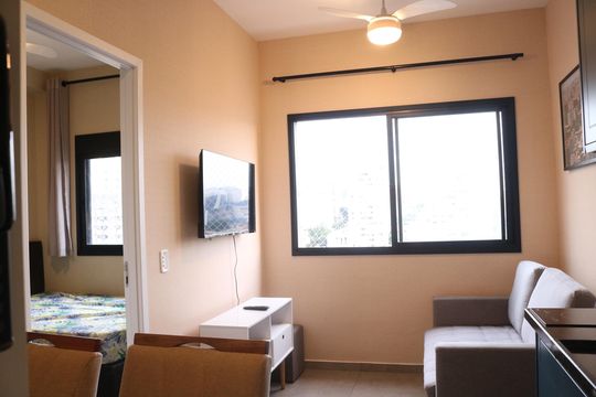 Sala de apartamento para alugar com 1 quarto, 26m² em Pompeia, São Paulo
