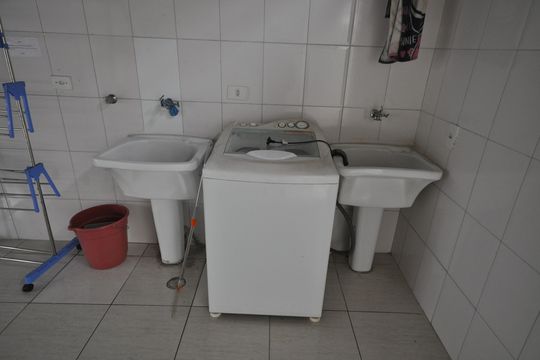 Área comum - Lavanderia de kitnet/studio para alugar com 1 quarto, 25m² em Vila Gustavo, São Paulo