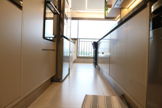 Cozinha de apartamento à venda com 3 quartos, 116m² em Barra Funda, São Paulo