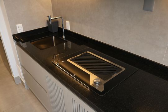 Cozinha de apartamento à venda com 3 quartos, 116m² em Barra Funda, São Paulo