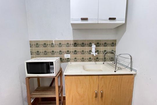 Kitnet - Cozinha de kitnet/studio para alugar com 1 quarto, 22m² em Jaguaré, São Paulo