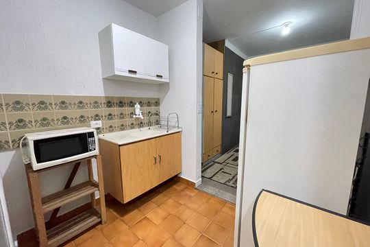 Kitnet - Cozinha de kitnet/studio para alugar com 1 quarto, 22m² em Jaguaré, São Paulo