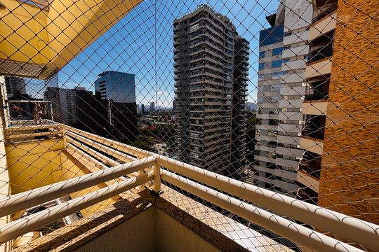 Vista sacada sala de apartamento para alugar com 2 quartos, 65m² em Alphaville Industrial, Barueri