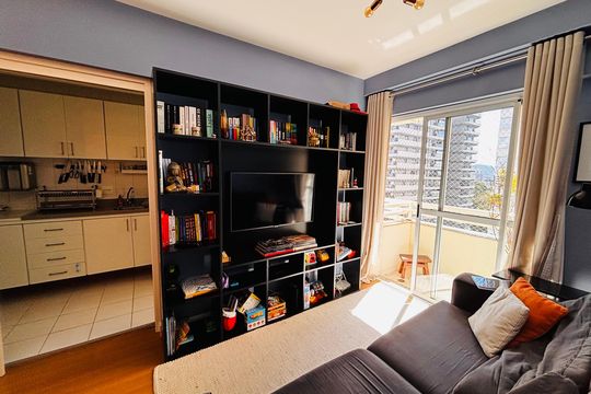 Sala de apartamento para alugar com 2 quartos, 65m² em Alphaville Industrial, Barueri
