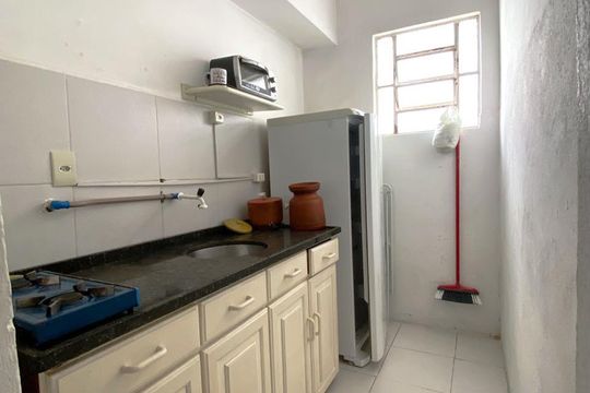 Cozinha de apartamento para alugar com 1 quarto, 27m² em Farroupilha, Porto Alegre