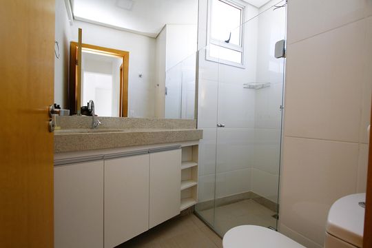 Banheiro Social de apartamento à venda com 3 quartos, 82m² em Nova Granada, Belo Horizonte
