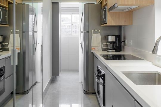 Cozinha de apartamento à venda com 1 quarto, 54m² em Vila Olímpia, São Paulo