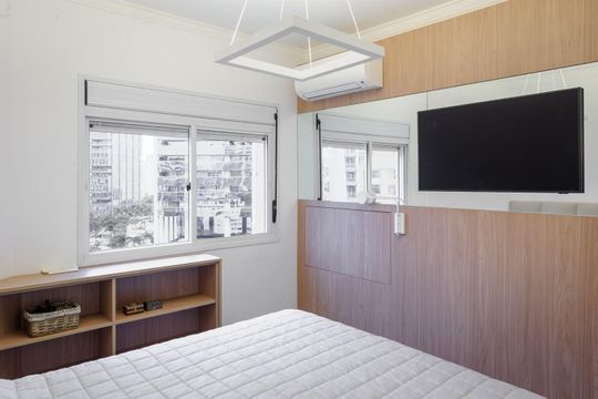 Quarto de apartamento à venda com 1 quarto, 54m² em Vila Olímpia, São Paulo
