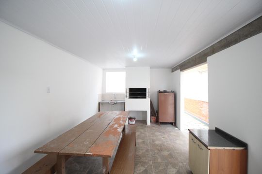 Área comum - Churrasqueira de apartamento à venda com 1 quarto, 43m² em Jardim do Salso, Porto Alegre