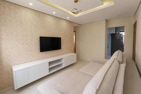 Sala de apartamento para alugar com 3 quartos, 56m² em Europa, Contagem